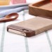 Jeans Cloth Splicing Leather Hard Back PC Shell Case Cover for iPhone SE/5s - Brown