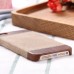 Jeans Cloth Splicing Leather Hard Back PC Shell Case Cover for iPhone SE/5s - Brown