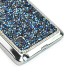 Jelly Color Bling Rhinestone Inlaid Electroplated Hard Case for Samsung Galaxy Note 4 - Black