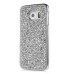 Jelly Color Bling Rhinestone Inlaid Electroplated Hard Case for Samsung Galaxy S6 Edge - Silver