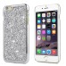 Jelly Color Bling Rhinestone Inlaid Electroplated Hard Case for iPhone 6 4.7 inch - Silver