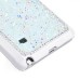 Jelly Color Bling Rhinestone Inlaid Hard Case for Samsung Galaxy Note 4 - White