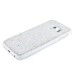 Jelly Color Bling Rhinestone Inlaid Hard Case for Samsung Galaxy S6 Edge - White