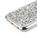 Jelly Color Bling Rhinestone Inlaid Hard Case for Samsung Galaxy S6 G920 - Silver