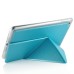 KY Design Flip Stand Leather Smart Cover Case For iPad Mini 4 - Blue