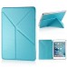 KY Design Flip Stand Leather Smart Cover Case For iPad Mini 4 - Blue