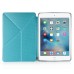 KY Design Flip Stand Leather Smart Cover Case For iPad Mini 4 - Blue