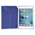 KY Design Flip Stand Leather Smart Cover Case For iPad Mini 4 - Dark Blue