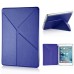 KY Design Flip Stand Leather Smart Cover Case For iPad Mini 4 - Dark Blue