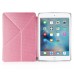 KY Design Flip Stand Leather Smart Cover Case For iPad Mini 4 - Pink