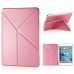 KY Design Flip Stand Leather Smart Cover Case For iPad Mini 4 - Pink