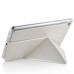 KY Design Flip Stand Leather Smart Cover Case For iPad Mini 4 - White