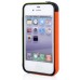 Korean Style Three-color Protective TPU Case Cover For iPhone 4 iPhone 4s - Black