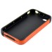 Korean Style Three-color Protective TPU Case Cover For iPhone 4 iPhone 4s - Black