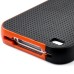 Korean Style Three-color Protective TPU Case Cover For iPhone 4 iPhone 4s - Black