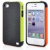 Korean Style Three-color Protective TPU Case Cover For iPhone 4 iPhone 4s - Black