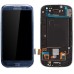 L710 LCD Assembly Glass Touch Digitizer + LCD Display Screen + Middle Frame + Home Button + Flex Cable Front Housing Replacement Part For Samsung Galaxy S3 - Blue