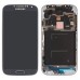 LCD Assembly Glass Digitizer Touchscreen + LCD Display Screen + Middle Frame + Flex Cable Housing Replacement Part For Samsung Galaxy S4 I9500 - Blue