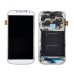 LCD Assembly Glass Digitizer Touchscreen + LCD Display Screen + Middle Frame + Home Button + Flex Cable Housing Replacement Part For Samsung Galaxy S4 I9500 - White