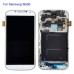 LCD Assembly Glass Digitizer Touchscreen + LCD Display Screen + Middle Frame + Home Button + Flex Cable Housing Replacement Part For Samsung Galaxy S4 I9500 - White