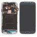 LCD Assembly Glass Digitizer Touchscreen + LCD Display Screen + Middle Frame + Home Button + Flex Cable Housing Replacement Part For Samsung Galaxy S4 I9505 - Blue