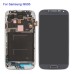 LCD Assembly Glass Digitizer Touchscreen + LCD Display Screen + Middle Frame + Home Button + Flex Cable Housing Replacement Part For Samsung Galaxy S4 I9505 - Blue