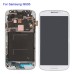 LCD Assembly Glass Digitizer Touchscreen + LCD Display Screen + Middle Frame + Home Button + Flex Cable Housing Replacement Part For Samsung Galaxy S4 I9505 - White