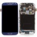 LCD Assembly Glass Digitizer Touchscreen + LCD Display Screen + Middle Frame Housing Replacement Part For Samsung Galaxy S4 L720 R970 I545 - Sapphire Blue