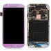 LCD Assembly Glass Digitizer Touchscreen + LCD Display Screen + Middle Frame Housing Replacement Part For Samsung Galaxy S4 i9500 - Pink