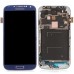 LCD Assembly Glass Digitizer Touchscreen + LCD Display Screen + Middle Frame Housing Replacement Part For Samsung Galaxy S4 i9505 - Sapphire Blue