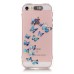 LED Flash Incoming Call Transparent Blue Colorful Butterflies TPU Blink Back Case Cover for iPhone SE / 5 / 5s