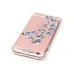 LED Flash Incoming Call Transparent Diamond Blue Colorful Butterflies TPU Blink Back Case Cover for iPhone 6 / 6s