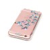 LED Flash Incoming Call Transparent Diamond Blue Colorful Butterflies TPU Blink Back Case Cover for iPhone 6 / 6s Plus