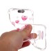 LED Flash Incoming Call Transparent Diamond Flower Heart TPU Blink Back Case Cover for iPhone 6 / 6s