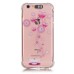 LED Flash Incoming Call Transparent Diamond Flower Heart TPU Blink Back Case Cover for iPhone 6 / 6s