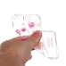 LED Flash Incoming Call Transparent Diamond Flower Heart TPU Blink Back Case Cover for iPhone SE / 5 / 5s