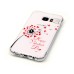 LED Flash Incoming Call Transparent Diamond Heart Dandelion TPU Blink Back Case Cover for Samsung Galaxy S7 Edge