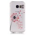 LED Flash Incoming Call Transparent Diamond Heart Dandelion TPU Blink Back Case Cover for Samsung Galaxy S7 Edge