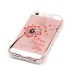 LED Flash Incoming Call Transparent Diamond Heart Dandelion TPU Blink Back Case Cover for iPhone SE / 5 / 5s