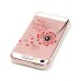 LED Flash Incoming Call Transparent Diamond Heart Dandelion TPU Blink Back Case Cover for iPhone SE / 5 / 5s