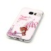 LED Flash Incoming Call Transparent Diamond Holding Umbrella Bear TPU Blink Back Case Cover for Samsung Galaxy S7 Edge