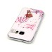 LED Flash Incoming Call Transparent Diamond Holding Umbrella Bear TPU Blink Back Case Cover for Samsung Galaxy S7 Edge