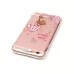 LED Flash Incoming Call Transparent Diamond Holding Umbrella Bear TPU Blink Back Case Cover for iPhone 6 / 6s