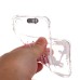 LED Flash Incoming Call Transparent Diamond Holding Umbrella Bear TPU Blink Back Case Cover for iPhone SE / 5 / 5s