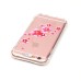 LED Flash Incoming Call Transparent Diamond Pink Flower Heart TPU Blink Back Case Cover for iPhone 6 / 6s