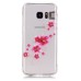 LED Flash Incoming Call Transparent Diamond Pink Flower TPU Blink Back Case Cover for Samsung Galaxy S7 Edge