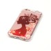 LED Flash Incoming Call Transparent Diamond Profile Flower Lady TPU Blink Back Case Cover for iPhone 6 / 6s