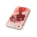 LED Flash Incoming Call Transparent Diamond Profile Flower Lady TPU Blink Back Case Cover for iPhone 6 / 6s