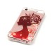 LED Flash Incoming Call Transparent Diamond Profile Flower Lady TPU Blink Back Case Cover for iPhone SE / 5 / 5s