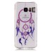 LED Flash Incoming Call Transparent Diamond Purple Dreamcatcher TPU Blink Back Case Cover for Samsung Galaxy S7 Edge